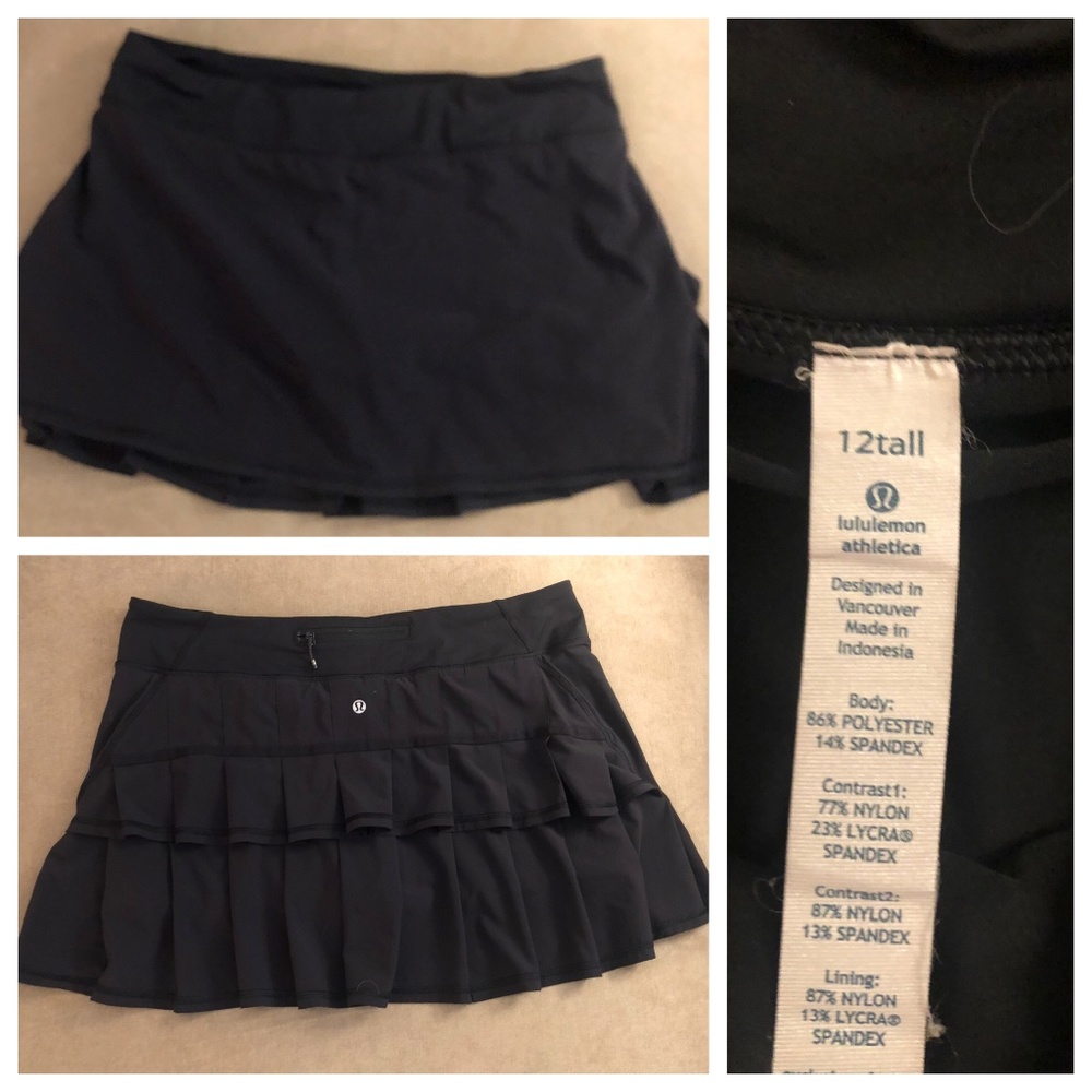 Lululemon Run Pace Setter Skirt, size 12 Tall